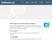 Tablet Screenshot of lionbellworks.co.uk